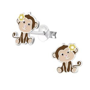 Monkey 925 Silver Stud Earrings